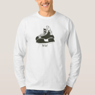 Got Ice? Hockey Skate Longsleeve Microfiber T-Shirt