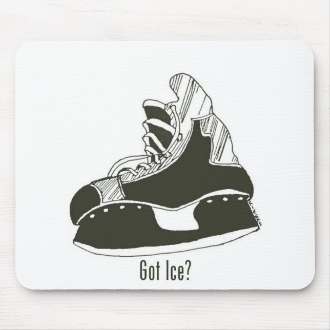 Got Ice? Hockey Skate Mousepad (Front)