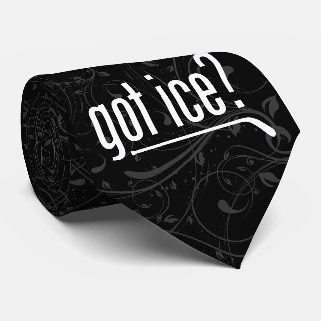 got ice? (hockey) tie (Rolled)