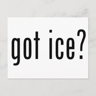 got ice? postcard