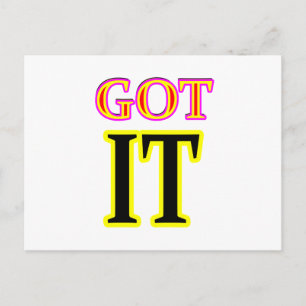Got IT3 Art jgibney The MUSEUM Zazzle Gifts Postcard