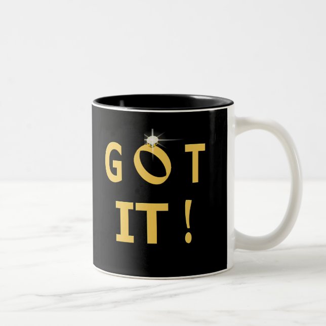 Got It Diamond Two-Tone Coffee Mug (Right)