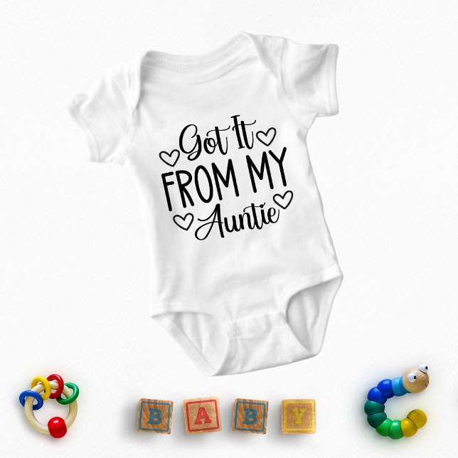 Got It From My Auntie Baby Bodysuit (Creator Uploaded)