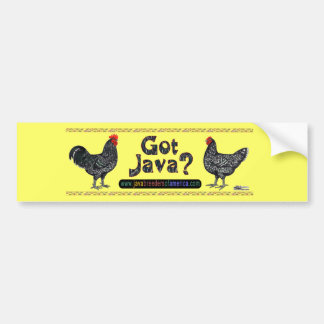Got Java? Bumper Sticker