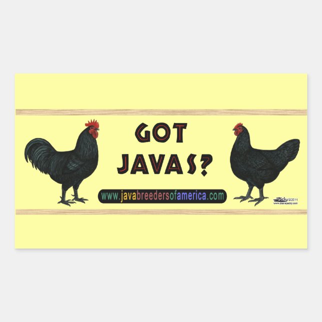 Got Javas? Rectangular Sticker (Front)