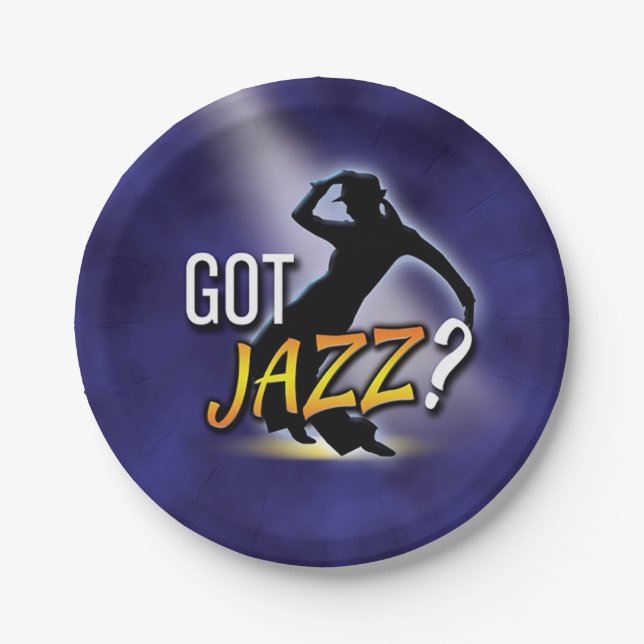 'Got Jazz?' Paper Plate (Front)