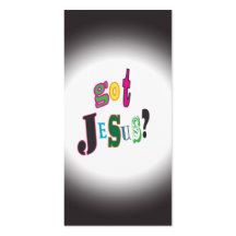 Got Jesus Christ Religious Black Oval Abstract