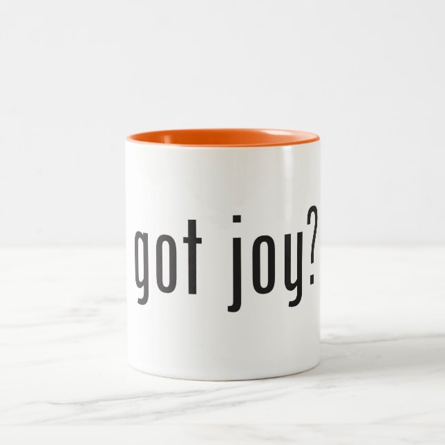 Got Joy? Fun for everyone! Two-Tone Coffee Mug (Center)
