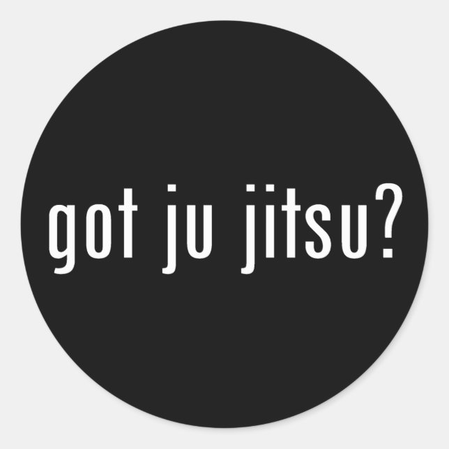got ju jitsu? classic round sticker (Front)