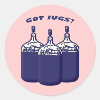 Got Jugs Classic Round Sticker