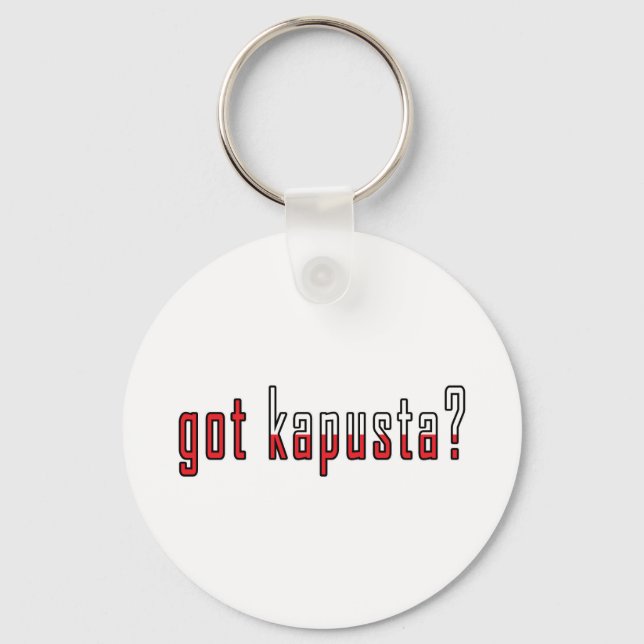 got kapusta? Flag Key Ring (Front)