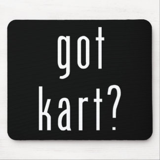 got kart? mousepad - black