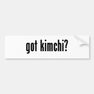 got kimchi? bumper sticker