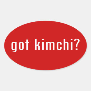 got kimchi? oval sticker