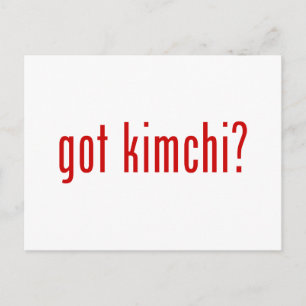 got kimchi? postcard