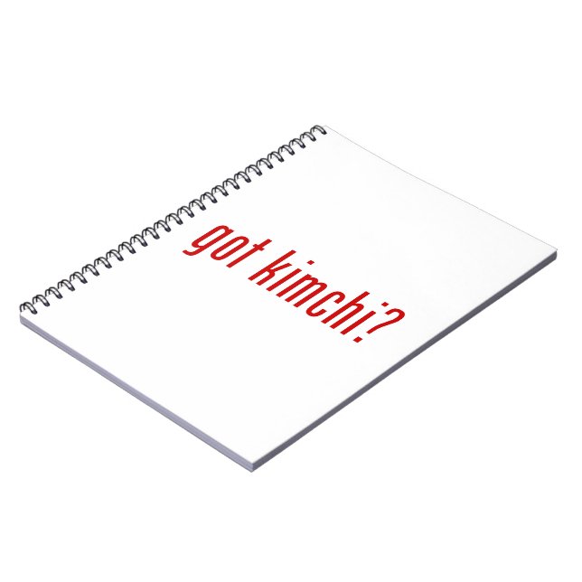 got kimchi? spiral notebook (Left Side)