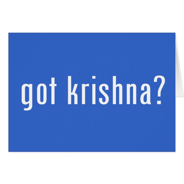 got krishna? (Front Horizontal)