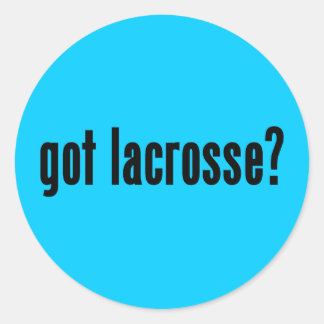 got lacrosse? classic round sticker