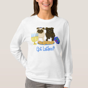 Got Latkes Hanukkah Pug Tees