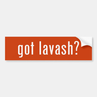 got lavash? bumper sticker