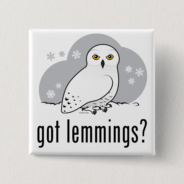 got lemmings? 15 cm square badge (Front)