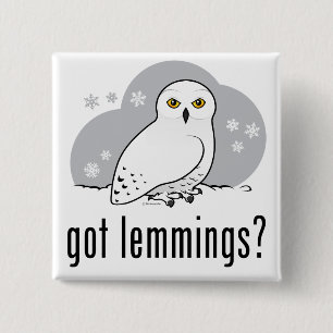 got lemmings? 15 cm square badge