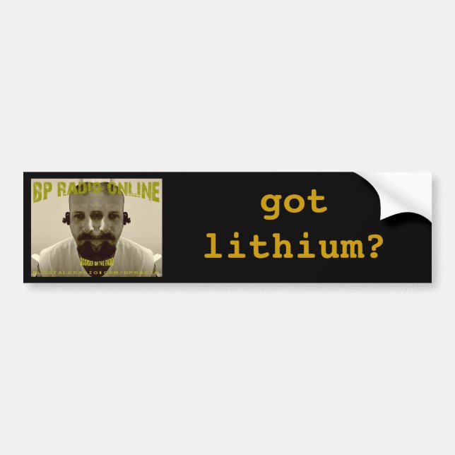 Got Lithium Bumper Sticker (Front)