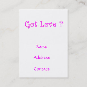 Got Love?-business cards