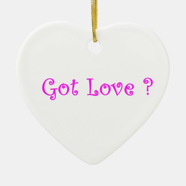 Got Love-heart ornament (Front)