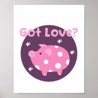 Got love Kawaii cute pink pig