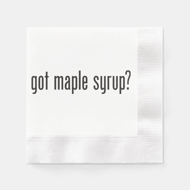 got maple syrup napkin (Front)