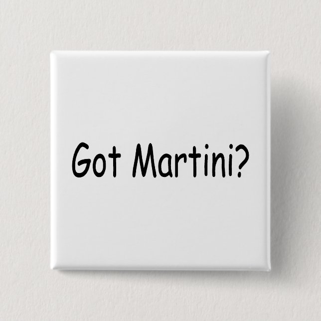 Got Martini 15 Cm Square Badge (Front)