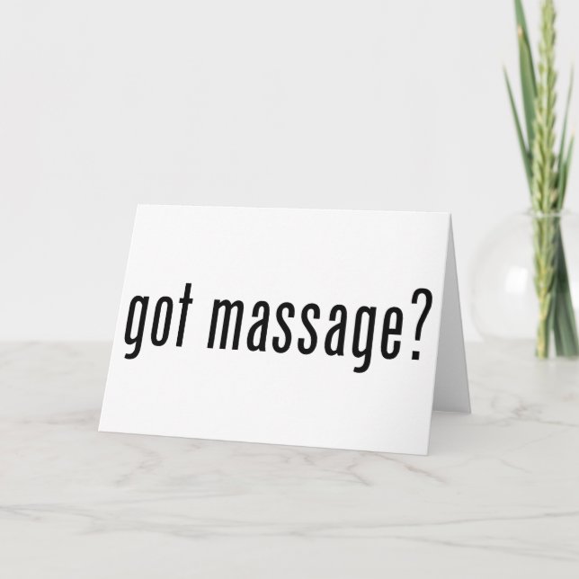 Got Massage? Card (Front)