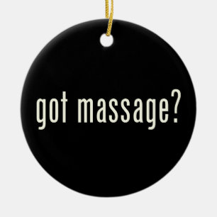 Got Massage? Ceramic Tree Decoration