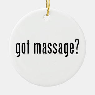 Got Massage? Ceramic Tree Decoration