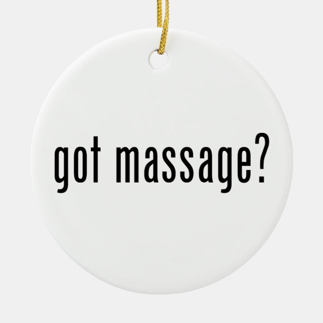 Got Massage? Ceramic Tree Decoration (Front)