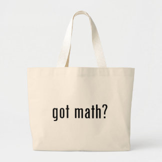 got math? large tote bag