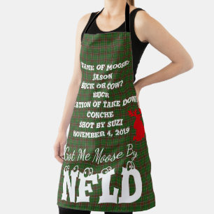 Got Me Moose By Newfoundland custom cute apron