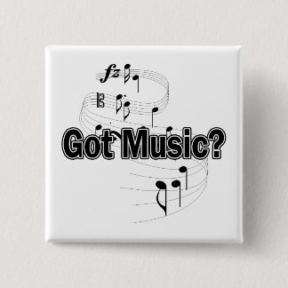 Got Music (Notes) 15 Cm Square Badge