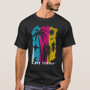 Got My Mind On Summer And Summer On My Mind Surfin T-Shirt