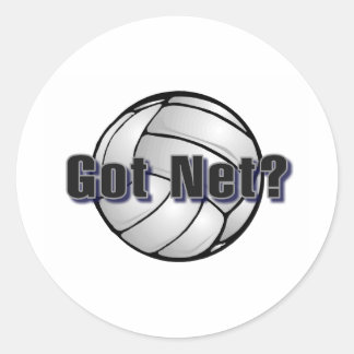 Got Net? Volleyball Classic Round Sticker