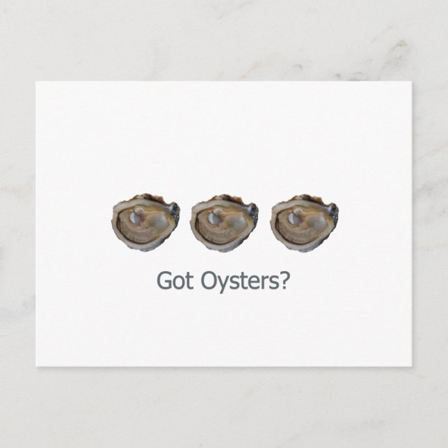 got oysters? postcard (Front)