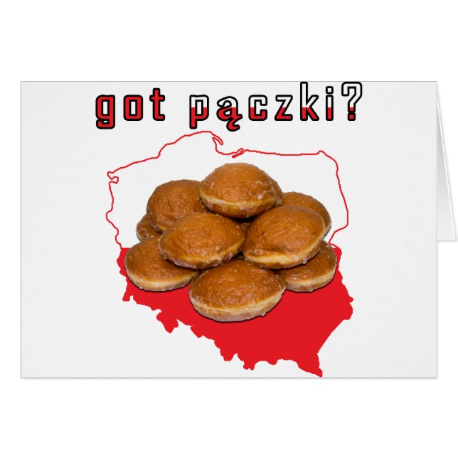 got paczki? Polish Map (Front Horizontal)