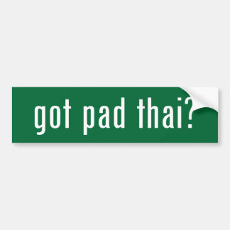 got pad thai? bumper sticker