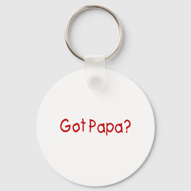 Got Papa (Red) Key Ring (Front)