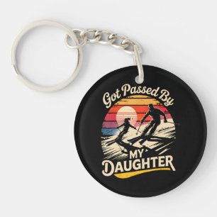 Got Passed By My Daughter Funny Skiing Ski Lover Key Ring