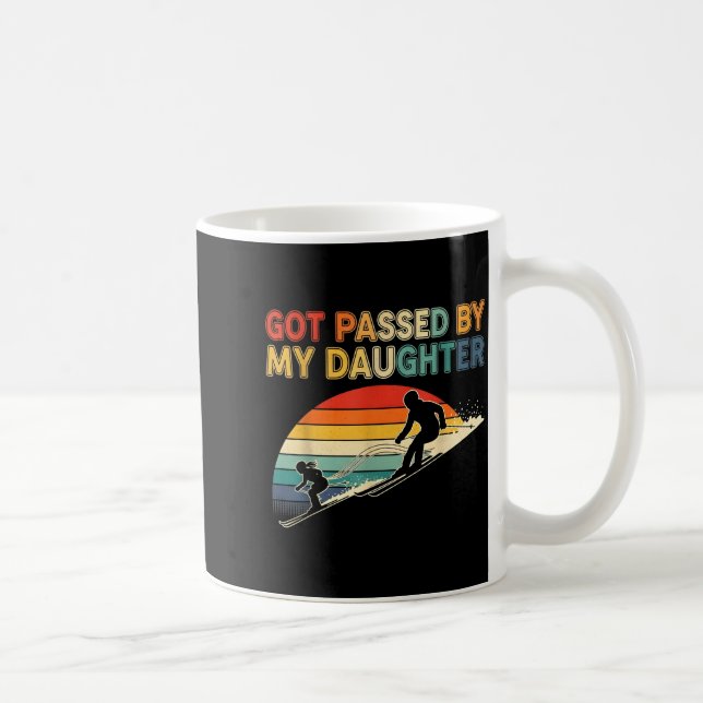 Got Ped By My Daughter Funny Ski  Coffee Mug (Right)
