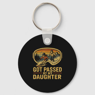 Got Ped By My Daughter Funny Ski Goggles Mountain Key Ring