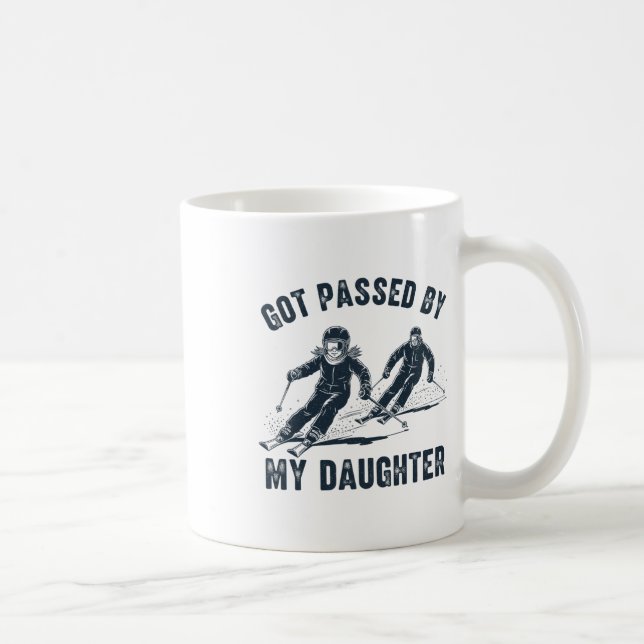 Got Ped By My Daughter Funny Skiing _12  Coffee Mug (Right)