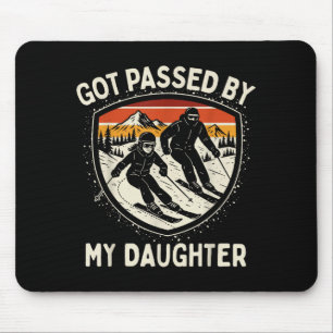 Got Ped By My Daughter Funny Skiing _3  Mouse Pad